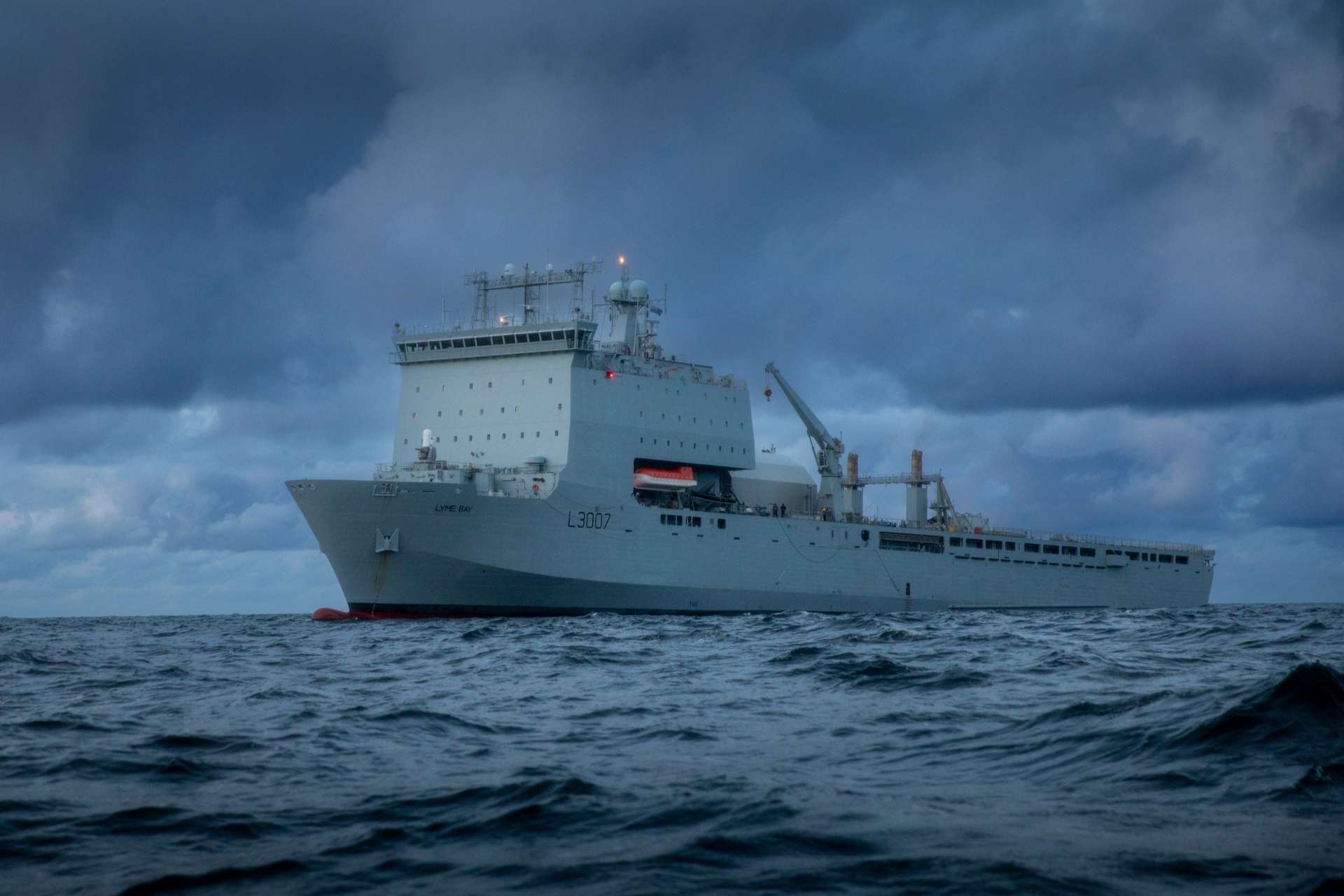 The Royal Navy is equipping RFA Lyme Bay to deploy and sustain autonomous minehunting systems, expanding Britain’s ability to counter underwater threats without exposing crewed vessels to high-risk minefields (Picture Source: Royal British Navy)