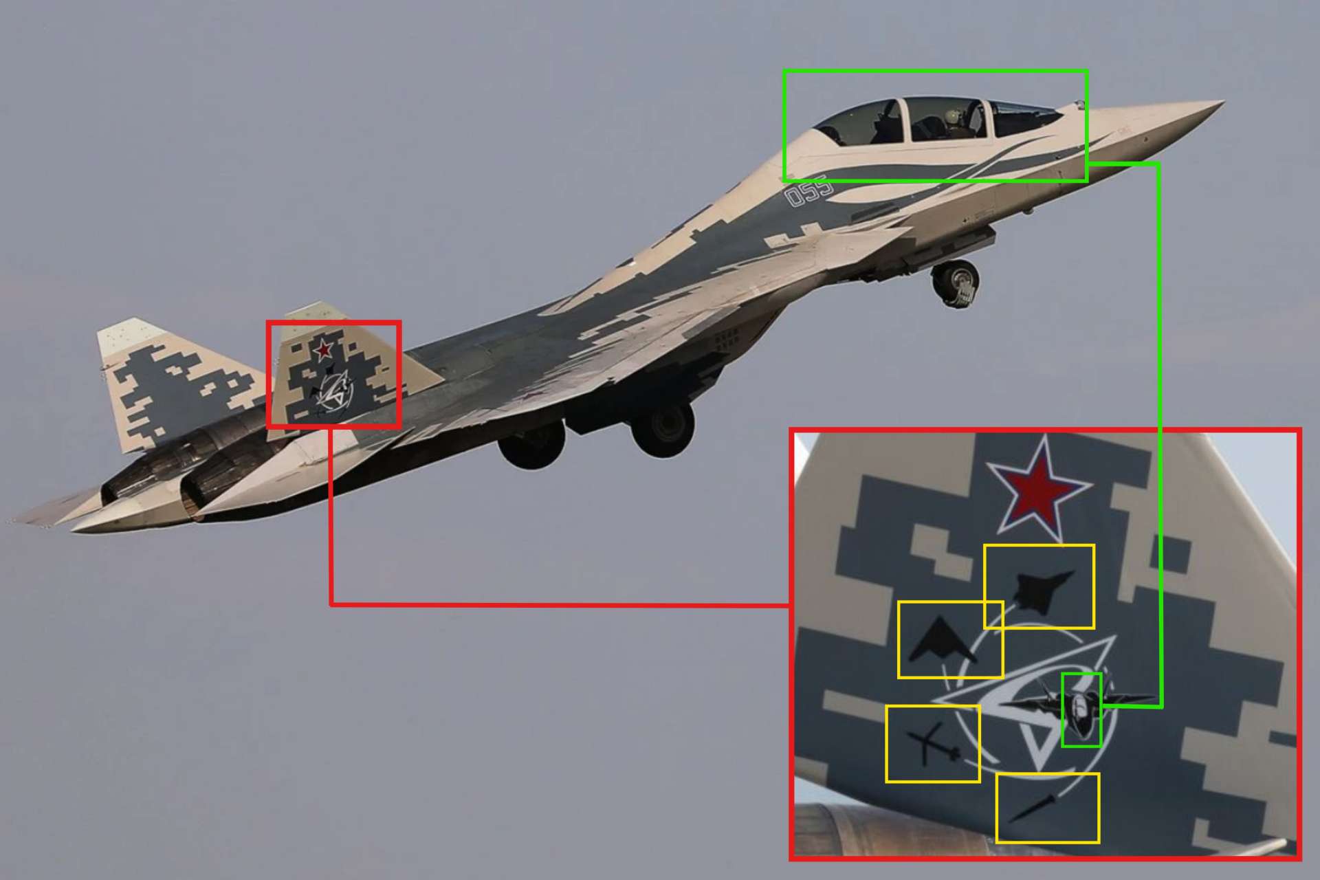 Russia’s new twin-seat Su-57D fighter is emerging as a potential airborne command aircraft capable of coordinating drones, missiles and networked combat operations across the battlespace (Picture Source: Rostec / Edited By Army Recognition Group)