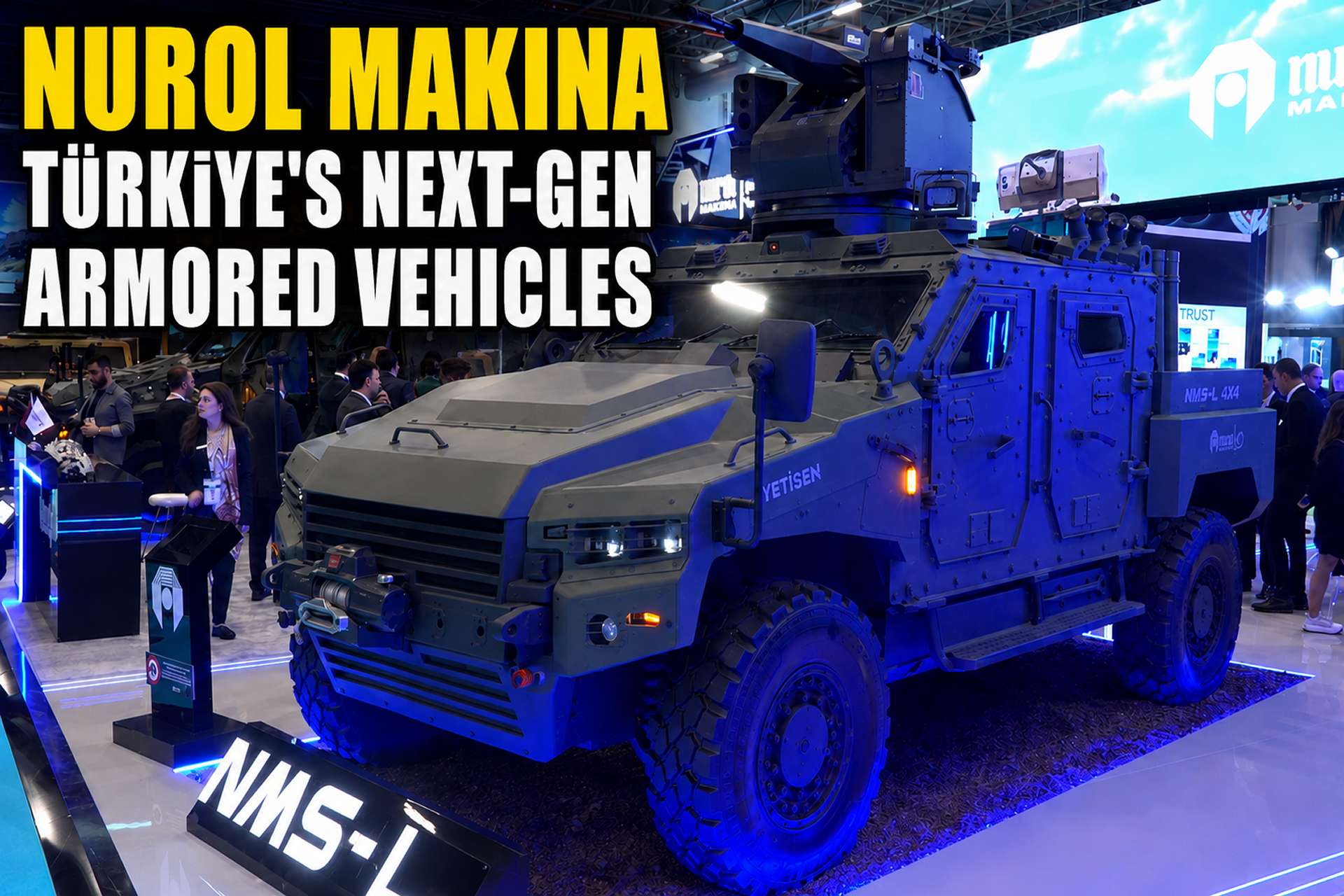 Nurol Makina presents its NMS-EWB, NMS-L 4x4 and Ejder Yalçın ambulance at SAHA 2026 in Istanbul, highlighting Türkiye’s expanding range of protected 4x4 armored vehicles for troop transport, reconnaissance, fire support, medical evacuation and export markets (Picture source: Army Recognition Group).
