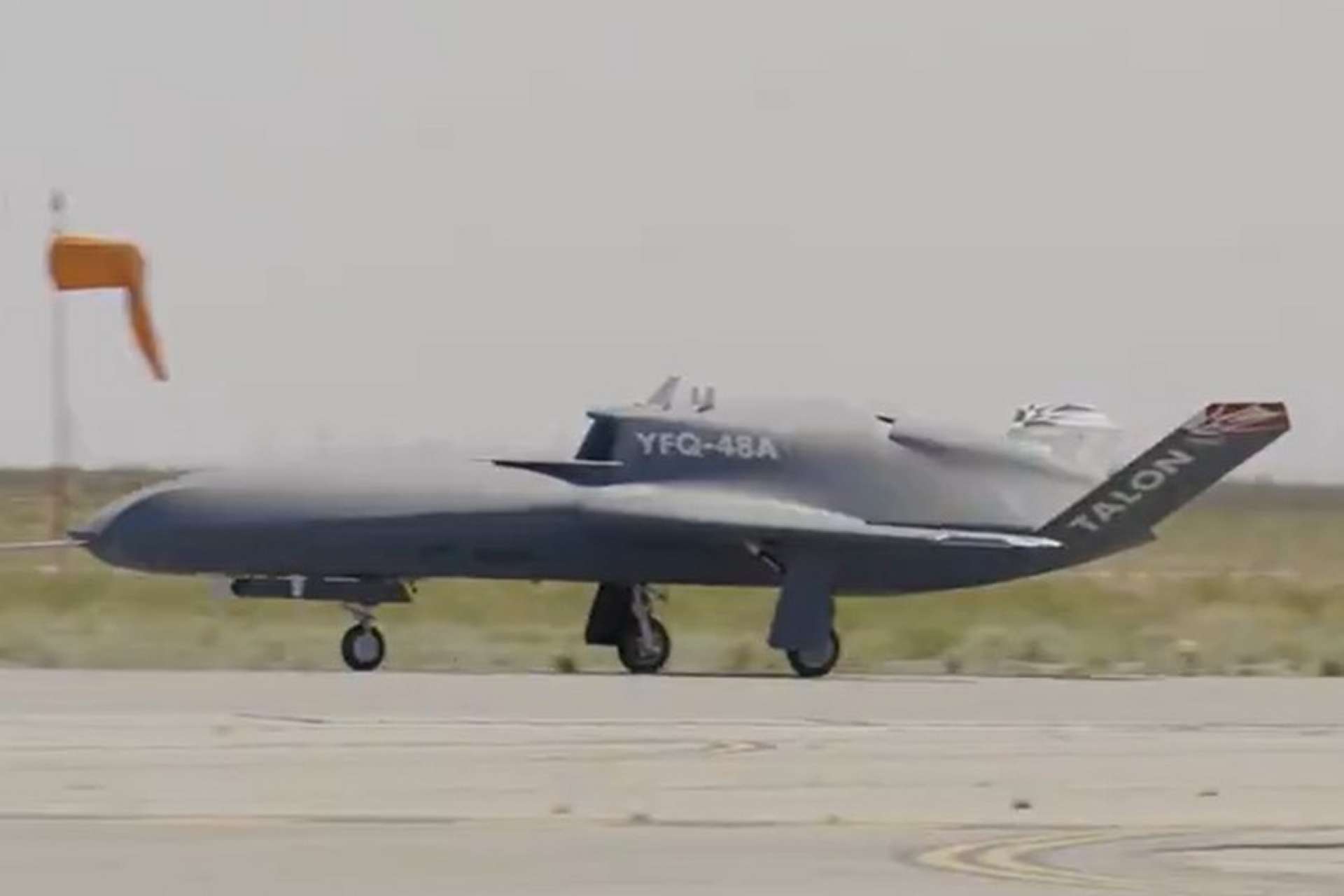 Northrop Grumman’s YFQ-48A Talon Blue uncrewed fighter conducts autonomous taxi testing as part of the U.S. Air Force Collaborative Combat Aircraft program, a step toward first flight and future integration with manned combat aircraft for air-to-air, strike support, electronic warfare, and reconnaissance missions (Picture source: Northrop Grumman).