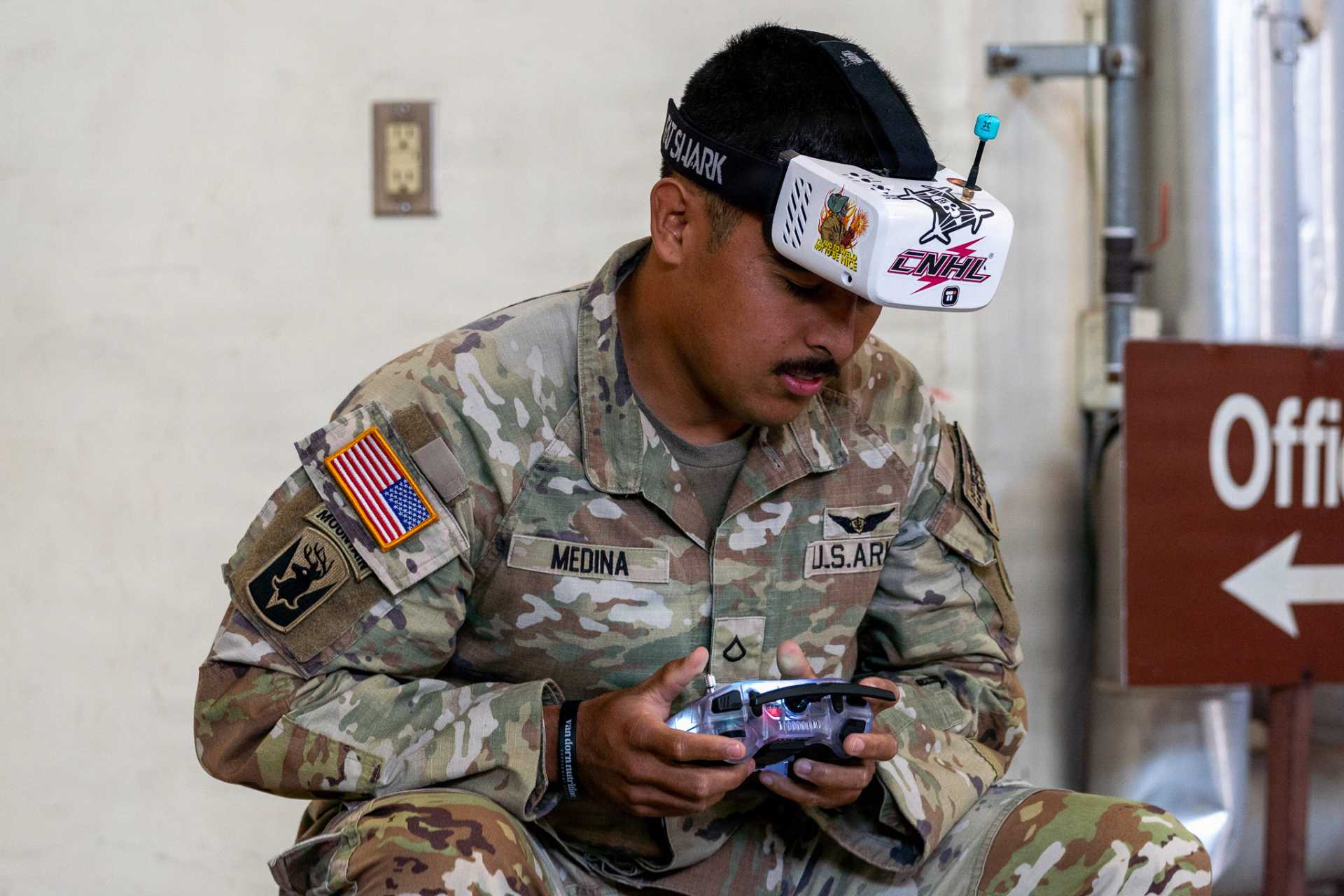 U.S. Soldiers conduct tactical drone training during the Drone Lethality Course led by the 4th Battalion, 2nd Aviation Regiment, 2nd Combat Aviation Brigade, 2d Infantry Division/ROK–U.S. Combined Division, and supported by Talon Technologies at the Warrior Works Innovation Lab, Camp Humphreys, South Korea.