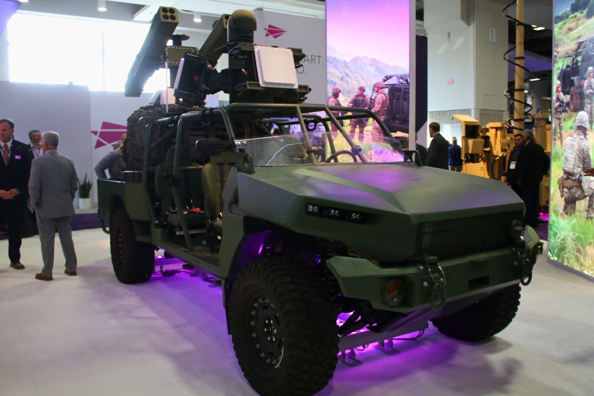 Leidos showcased its evolving AirShield C-UAS architecture at AUSA 2026, highlighting a mobile, layered approach designed to protect maneuvering forces against rapidly changing drone threats (Picture Source: Army Recognition Group)