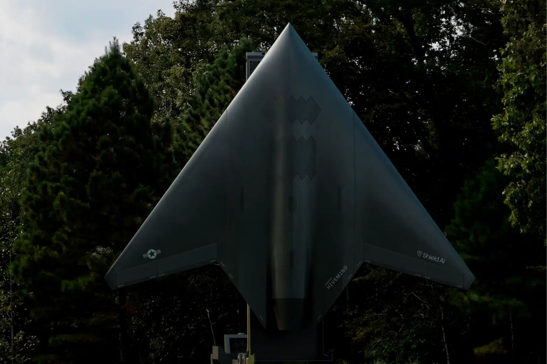 Shield AI’s X-BAT autonomous combat aircraft is designed for vertical takeoff and landing from dispersed land and maritime sites without conventional runways. (Picture source: Shield AI)