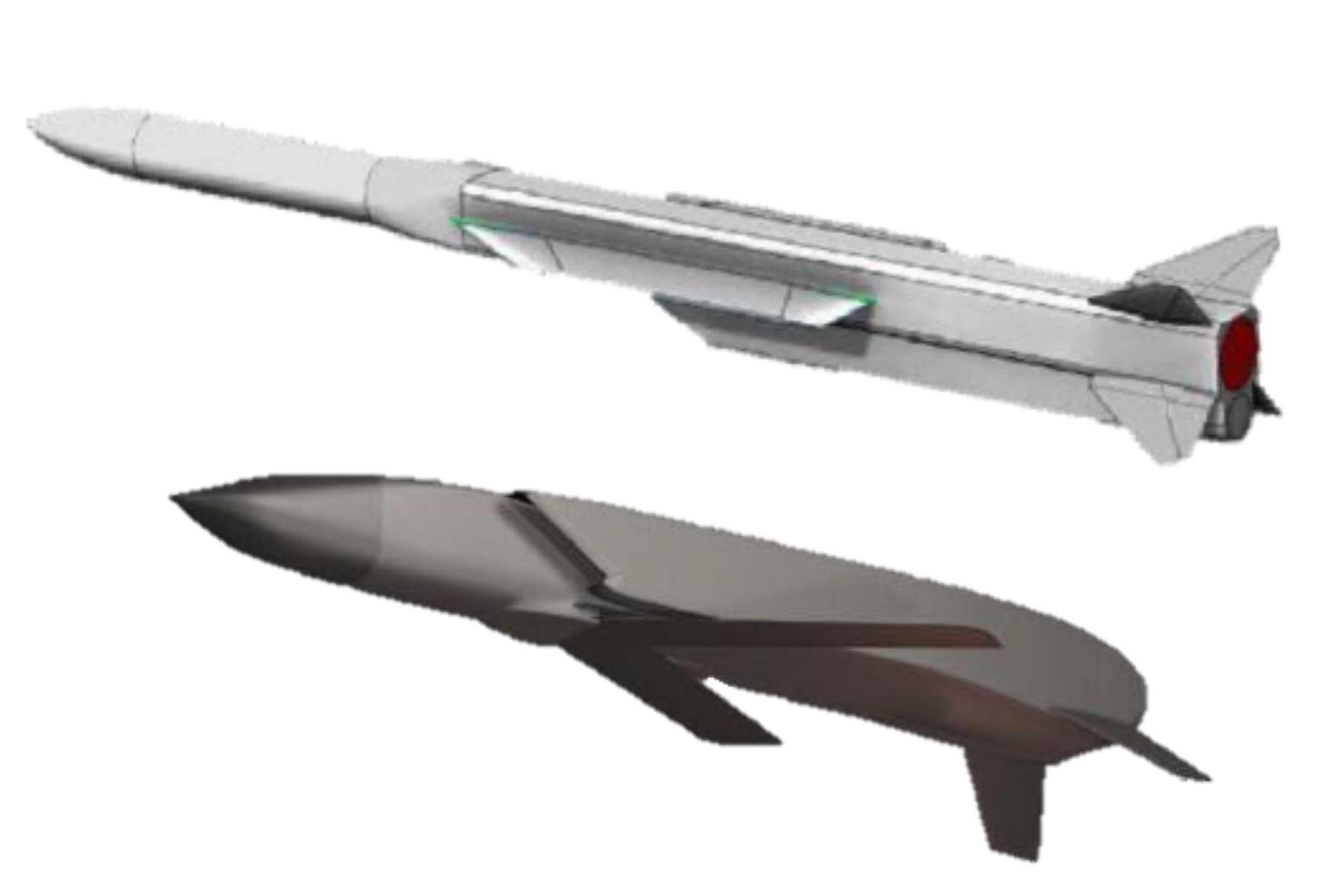 Notional air-to-air and air-to-ground weapons illustrating potential military applications of rotating detonation engine technology. (Image source: ARCTOS)