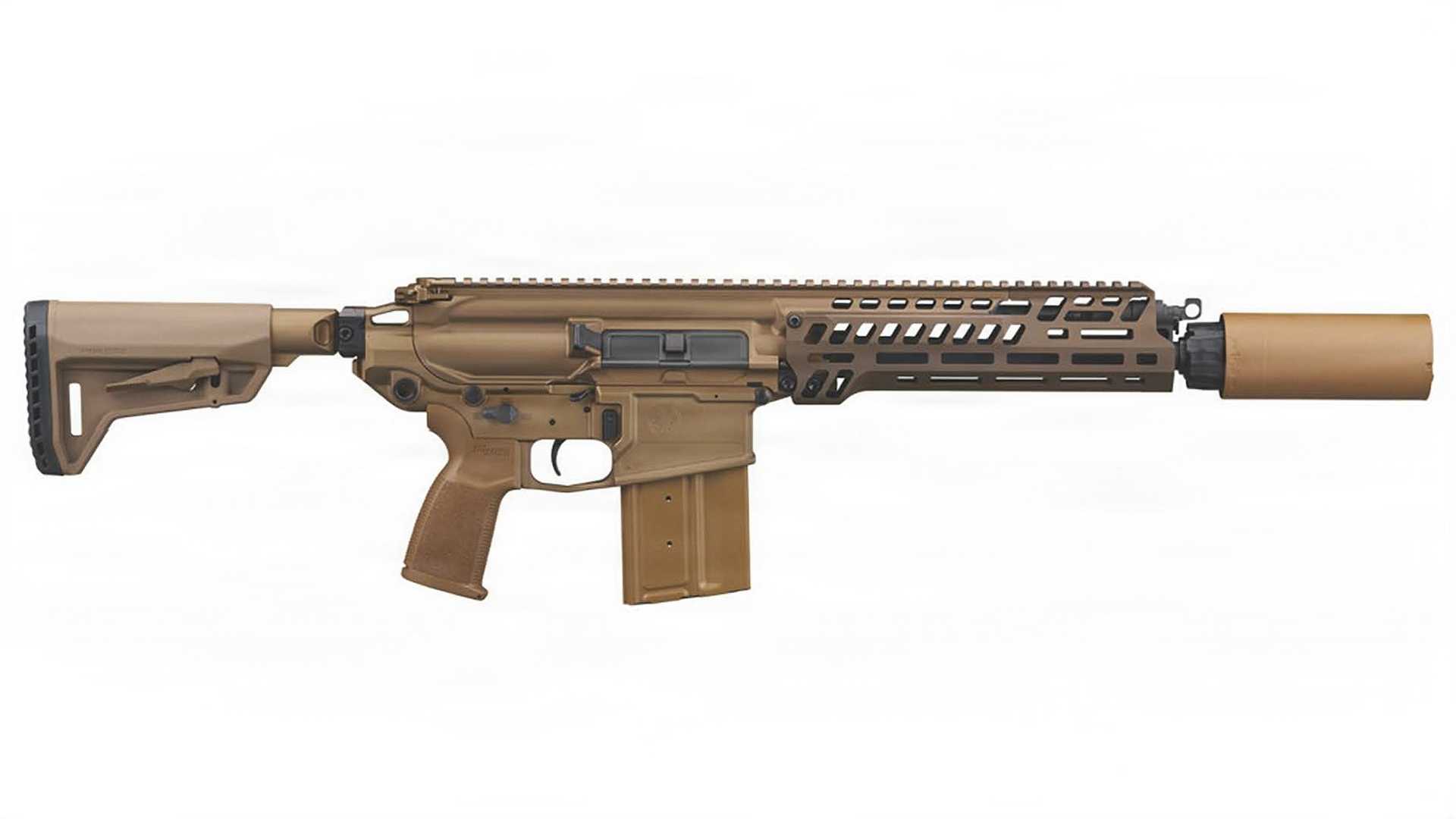 The M8 Carbine is a lighter, shorter, and more maneuverable evolution of the U.S. Army’s M7 rifle, developed in response to soldier feedback to improve weapon handling, mobility, and ergonomics while retaining the 6.8mm ammunition.