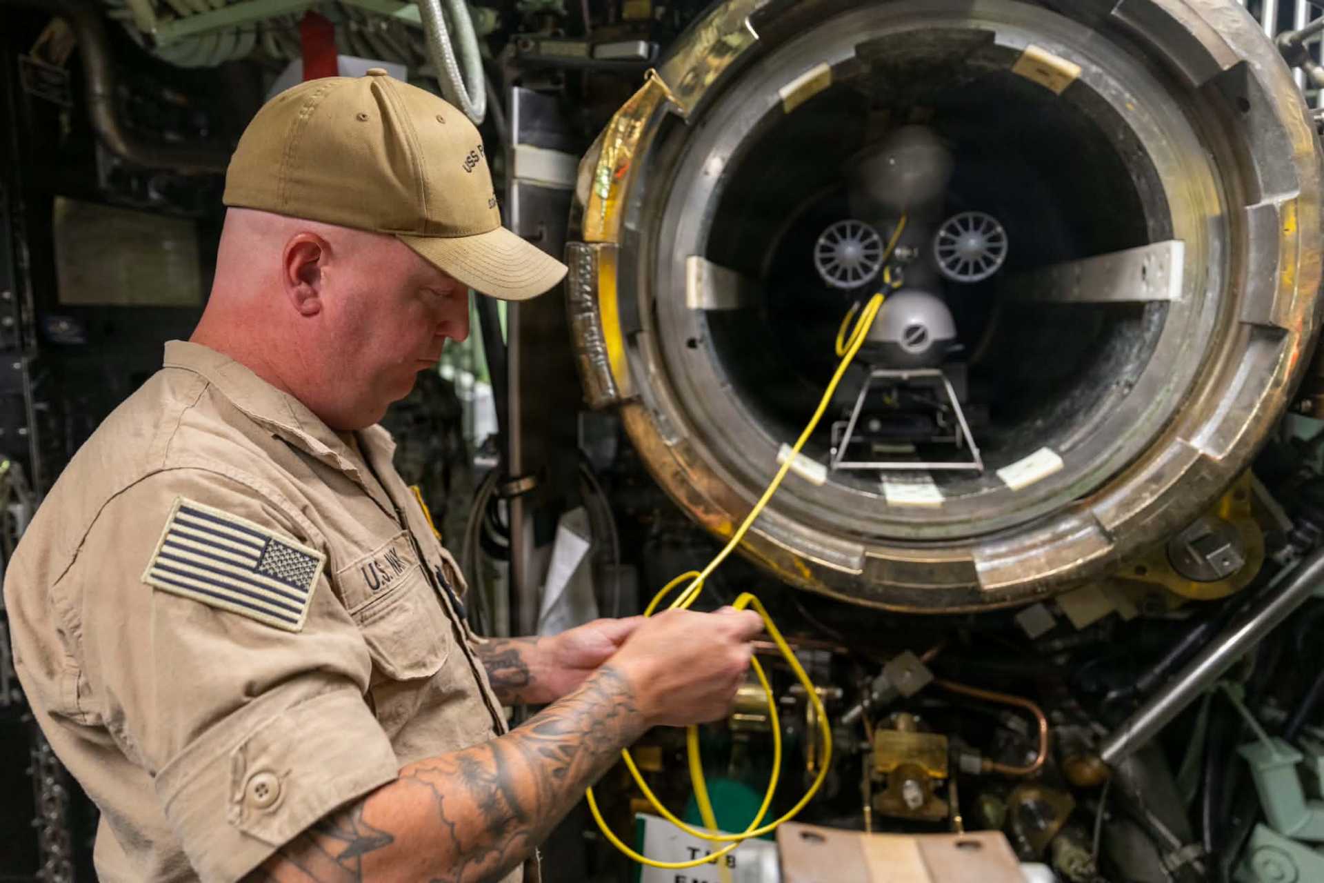 The U.S. Navy launched a tethered Blueye X3 through USS Pasadena’s torpedo tube to test underwater inspections from a submerged submarine while keeping sailors inside the pressure hull. (Picture source: US Navy)