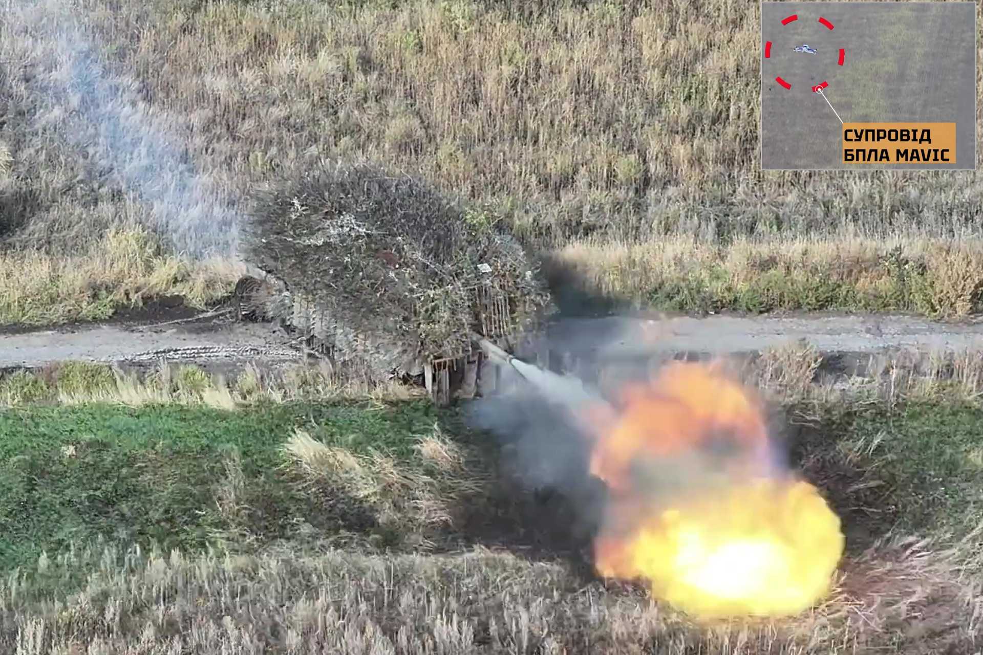 Ukraine is bringing Abrams tanks back into combat by combining reinforced anti-drone armor with Mavic reconnaissance drones that detect Russian threats, FPV interceptors that destroy incoming attack drones, and Vampire bomber drones in support. (Picture source: CODE 9.2)