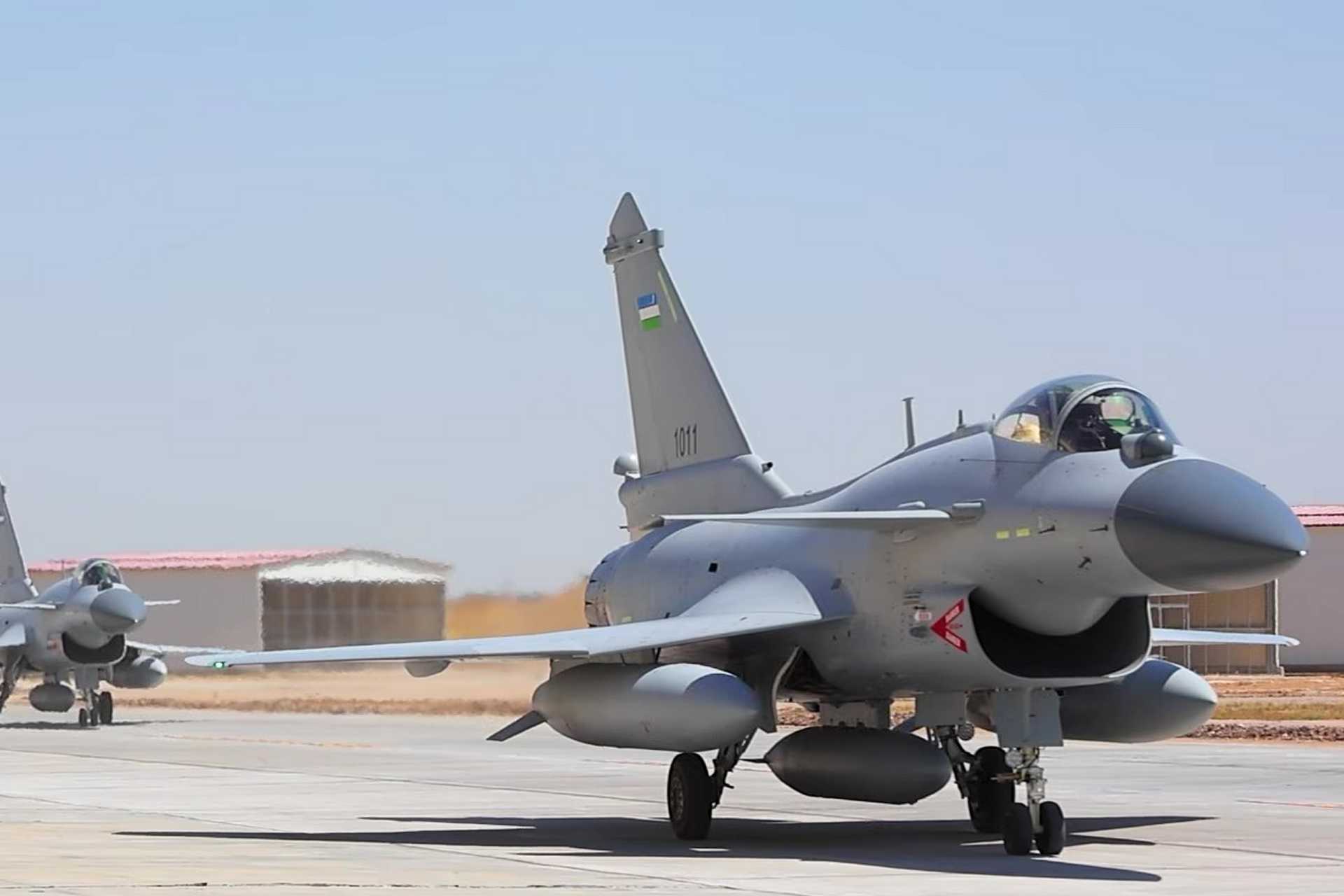 Uzbekistan received at least six Chengdu J-10CE multirole fighters, marking the first introduction of a non-Soviet fighter type into Uzbek service since independence and establishing the country as the J-10CE's second foreign operator after Pakistan. (Picture source: Uzbek MoD)