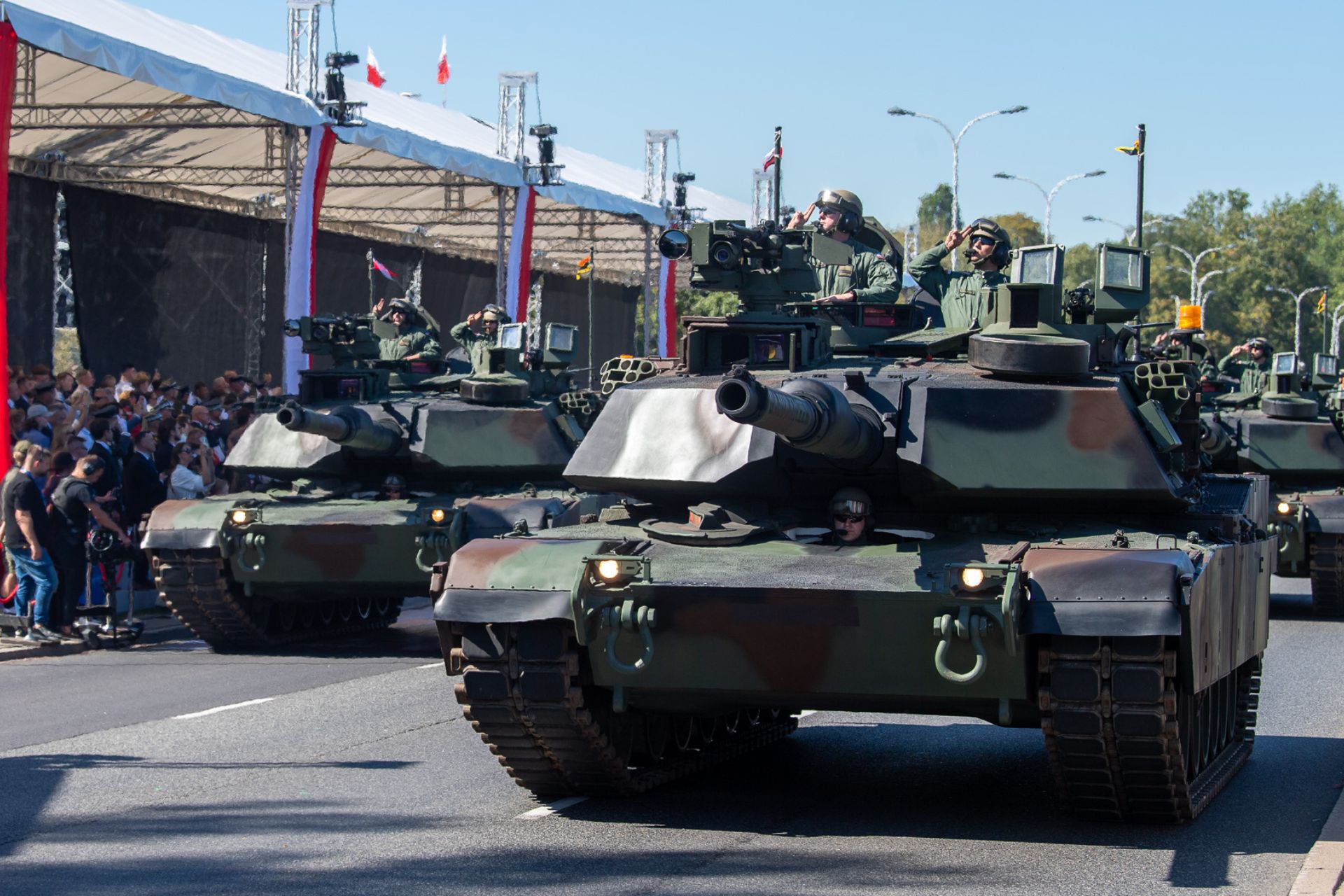 M1A2 SEPv3 Abrams tanks, Polish Armed Forces Day 2026 (Picture source: Poland MoD)