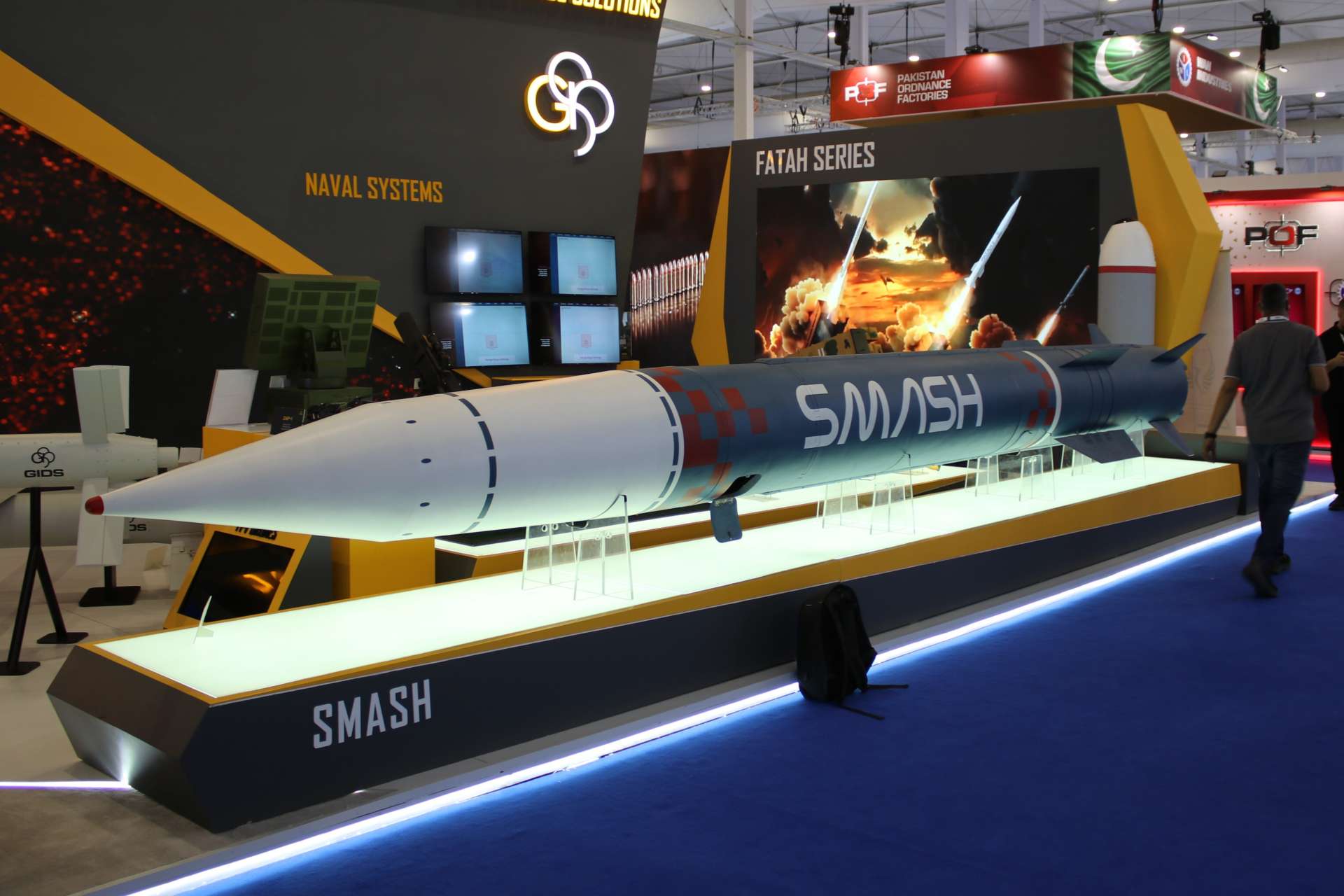 Pakistan’s Global Industrial & Defence Solutions revealed its SMASH hypersonic anti-ship ballistic missile at World Defence Show 2026 in Riyadh, signaling a push into long-range sea denial and precision strike capabilities (Picture Source: Army Recognition Group)