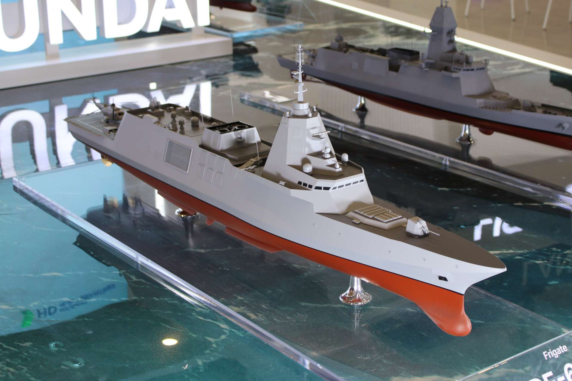 HD Hyundai Heavy Industries used the opening of the World Defense Show 2026 in Riyadh to position its HDF 6000 frigate as the centerpiece of a Saudi next-generation naval fleet bid, pairing the warship with a broader offer of local construction, technology participation, and long-term sustainment inside the Kingdom (Picture Source: Army Recognition Group)