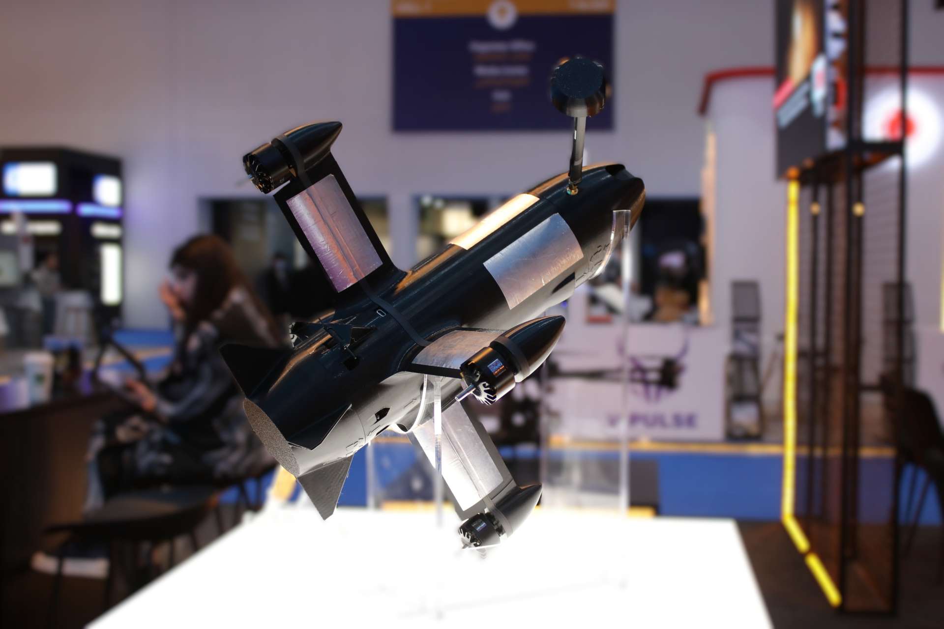 Ukrainian drone maker Skyfall unveiled the P1-SUN at World Defense Show 2026, pitching it as a low-cost interceptor designed specifically to hunt and destroy Shahed-class one-way attack drones (Picture Source: Army Recognition Group)