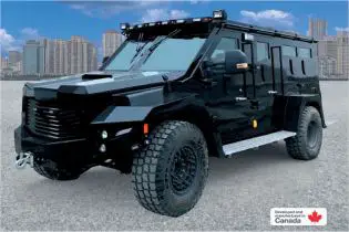 BlackWolf Cambli 4x4 armored truck tactical APC SWAT vehicle Canada Canadian defense industry left side view 001