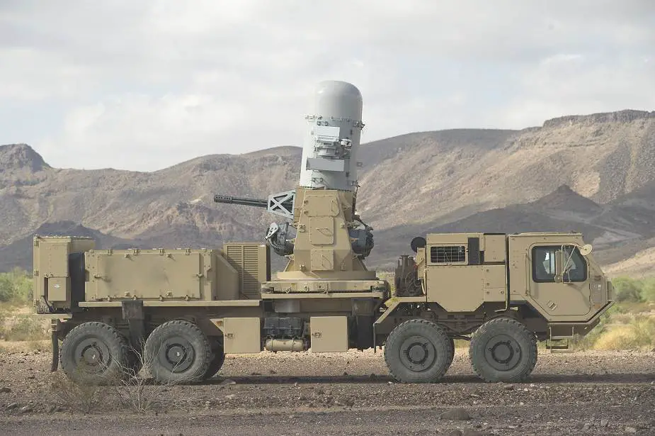 C RAM Mobile Centurion Phalanx HEMTT A3 Oshkosh truck Counter Rocket Artillery and Mortar weapon system United States 925 001