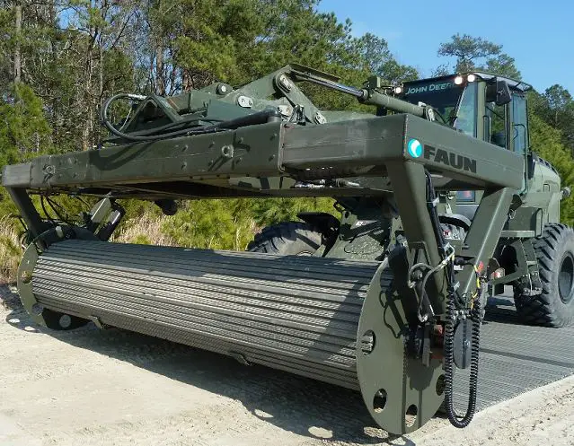 FAUN TRACKWAY USA is showing its innovative Adjustable Ground Mobility System (AGMS) at the Association of United States Army (AUSA) exposition in Washington D.C., from 21-23 October. The AGMS will be mounted on a Volvo FEL L180G at the Mack truck stand 4025 for the duration of the show, where delegates will be able to learn more about this adaptable equipment.