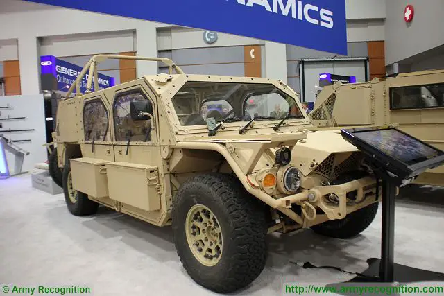 General Dynamics Ordnance and Tactical systems presents family of lightweight tactical vehicles including the Flyer 60, the Flyer 72 and Flyer 72 with armour kit at AUSA 2016, the Association of United States Army Exhibition and Conference in Washington D.C., United States. 
