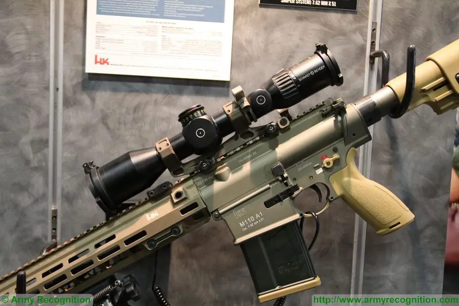 M110A1 new HK 7 62mm semi automatic sniper rifle at AUSA 2017 925 002