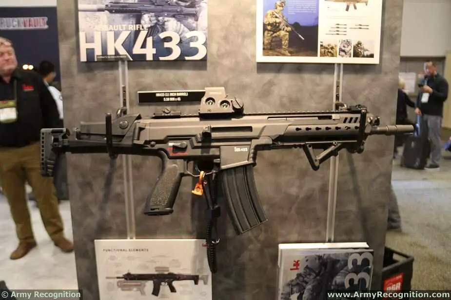 New HK433 5.56mm assault rifle ready to replace G36 of German army