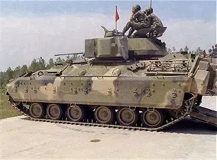 Bradley M2 armoured infantry fighting tracked vehicle technical data sheet specifications information description intelligence identification pictures photos images video information US U.S. Army United States American defence industry military technology