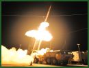 The U.S. Army Test and Evaluation Command, The Missile Defense Agency and the U.S. Army conducted a flight test of the Terminal High Altitude Area Defense (THAAD) weapon system today, challenging the system to track, detect and intercept two different targets utilizing two THAAD interceptors – a first for the system