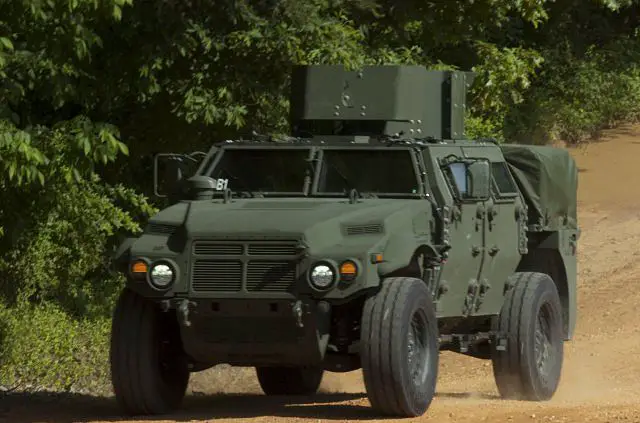 General Dynamics/AM General Joint Light Tactical Vehicle Technology Development Phase prototypes is pictured here during a demonstration at Aberdeen Proving Ground, Md.