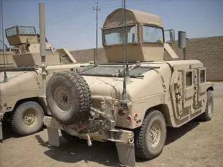M1114 up-armored HMMWV Humvee armour kit technical data sheet specifications information description intelligence identification pictures photos images video information US Army United States American AM General defence industry military technology