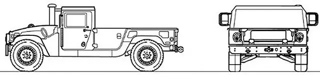 M1152 M1152A1 HMMWV 4x4 cargo troop carrier vehicle technical data sheet specifications information description intelligence identification pictures photos images video information U.S. Army United States American AM General defence industry military technology