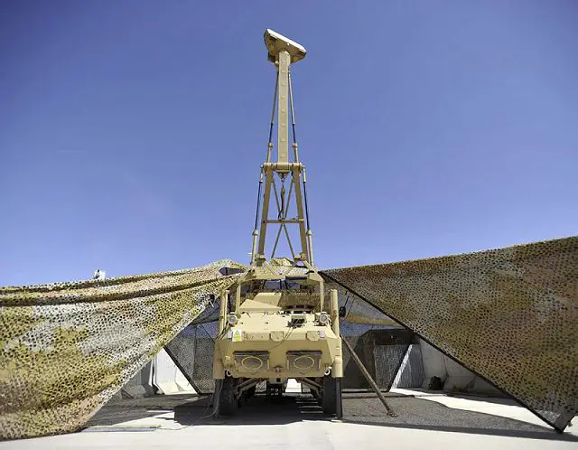 The Giraffe Counter Rocket Artillery and Mortar (C-RAM) radar at Multi National Base - Tarin Kot (MNB-TK). (Credit photo Australian Defence Image Library) 