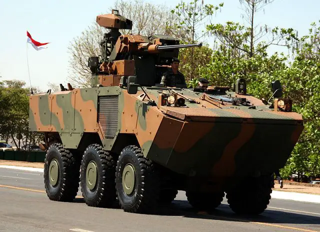 The head of the research department of the Brazilian Army, Brigadier General Philip Linhares Luiz Gomes confirmed during the National Defense Strategy Seminar, the purchase of 14 armoured vehicles 6x6 VBTP-MR Guarani by the Army of Argentina, after trial tests in military exercises with the vehicle.