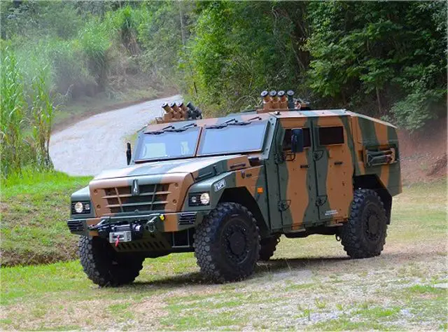 Tupi Avibras 4x4 multirole armoured vehicle technical data sheet description information intelligence pictures photos images identification Brazilian army brazil defense industry military technology