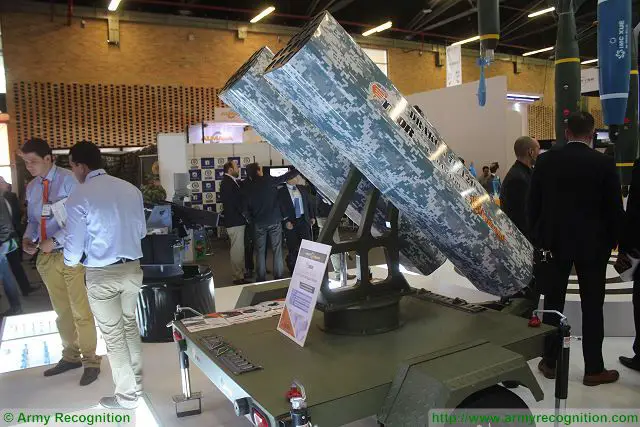Colombian Defense Industry is now able to produce military equipment thanks to the engineering and technology developed locally. At ExpoDefensa 2015, the Colombian Company Thor unveils a mobile rocket artillery Station under the name of Drakon 70/12H. 