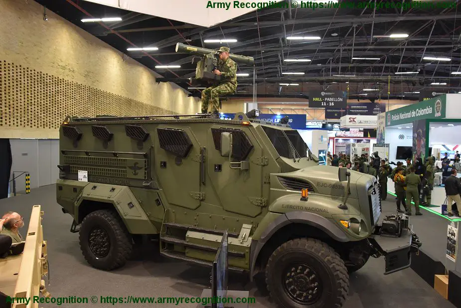 SAAB RBS 70 NG MANPADS on armored vehicle to offer mobile air defense system ExpoDefensa 2019 925 001