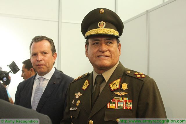 Today opening of SITDEF 2015 International Defense Exhibition in Peru Peruvian Army Commander Ronald Hurtado Jimene 640 001