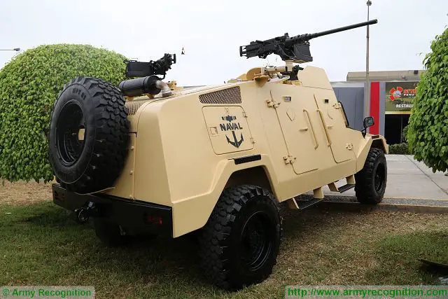 At SITDEF 2017, Naval Infantry Force of Peruvian navy presents its new RAM Mk3 light multi-mission armoured vehicle. According the SIPRI (Stockholm International Peace Research Institute), IAI (Israel Aerospace Industries) has delivered in 2016 seven RAM Mk3 to Peru.