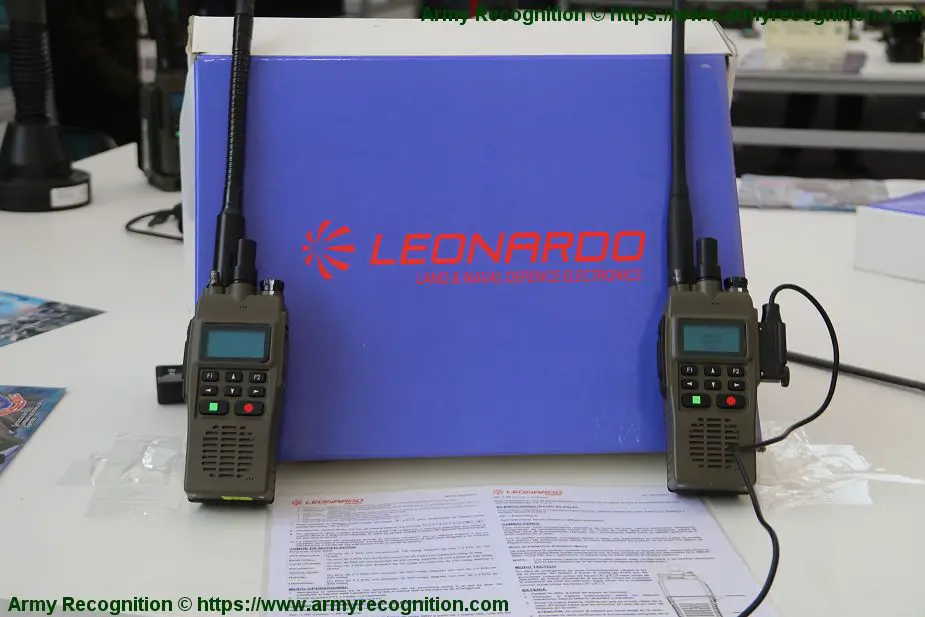 Peruvian army uses now Leonardo SWAVE HH E portable radio Lima Peru SITDEF 2019 925 002