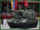Venezuela bought from Russia, the latest version of the Russian made tracked self-propelled howiter 2S19. This vehicle he was seen for the first time in the country during the military parade marking 200 years of Venezuela's independence in Caracas, Venezuela, Tuesday July 5, 2011.