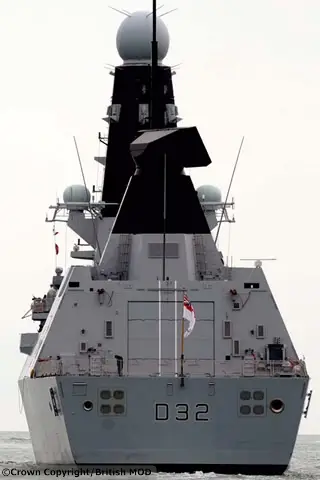 Designed by BAE Systems, the Type 45 is an Anti-Air Warfare Destroyer conceived to protect UK and allied/coalition forces at sea and in the littoral against the full range of enemy aircraft and anti-ship missiles. In addition she has a wide suite of capabilities including Maritime Force Projection through Naval Fire Support and Littoral Manoeuvre.The Type 45 represents a quantam leap in surface warfare design and capability reflecting innovation, foresight and an eye to the future in virtually every aspect. High speed, extended endurance and aggressive capability combine to provide robust, versatile and economic maritime effect.