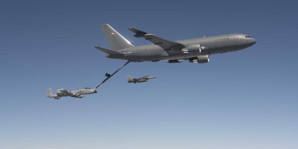 KC-46 Pegasus KC-46A Pegasus aerial refueling tanker multi-role transport aircraft specifications technical review technical data fact sheet pictures video.