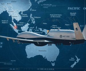 Australia and the United States are expanding MQ-4C Triton integration to deliver persistent, shared maritime surveillance across the Indo-Pacific and strengthen allied situational awareness over vast ocean approaches (Picture Source: Northrop Grumman / Carnegie Endowment/ Edited By Army Recognition Group)