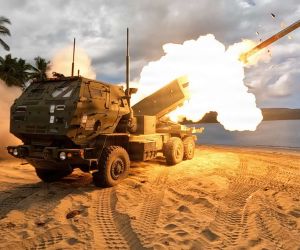 U.S., Japanese and Australian forces are strengthening Indo-Pacific defense cooperation through HIMARS and GMLRS training at Orient Shield 26, integrating long-range fires with multinational maneuver, sustainment and command-and-control operations (Picture Source: U.S. Army)