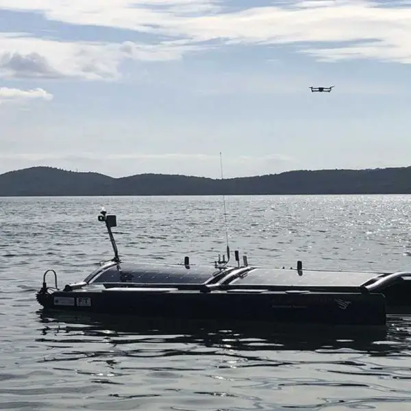 The ARGO is a 3-meter Greek unmanned surface vessel designed for mine countermeasures that combines autonomous seabed search and mine detection with the deployment of up to eight expendable UUVs for mine neutralization. (Picture source: UCANDRONE)