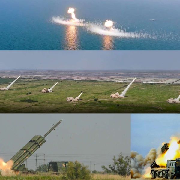 China’s 83rd Group Army tested a UAV-cued PHL-03 maritime strike sequence that combined rapid target acquisition, centralized fire control, precision rocket engagement and immediate launcher displacement to strengthen coastal denial operations (Picture Source: China Military Online / Edited By Army Recognition Group)