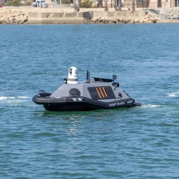 The U.S. Marine Corps has tested a new unmanned surface vessel at Camp Pendleton to detect and investigate explosive hazards across contested littoral environments while reducing risks to explosive ordnance disposal personnel (Picture Source: Portfolio Acquisition Executive Marine Corps)