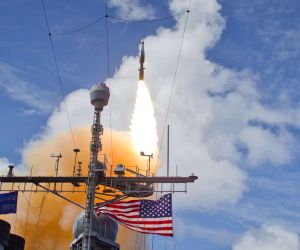 Raytheon has secured a contract worth up to $6.3 billion to produce and sustain SM-3 Block IB interceptors, strengthening U.S. sea-based ballistic missile defense capacity and replenishing critical missile inventories (Picture Source: U.S. Navy)