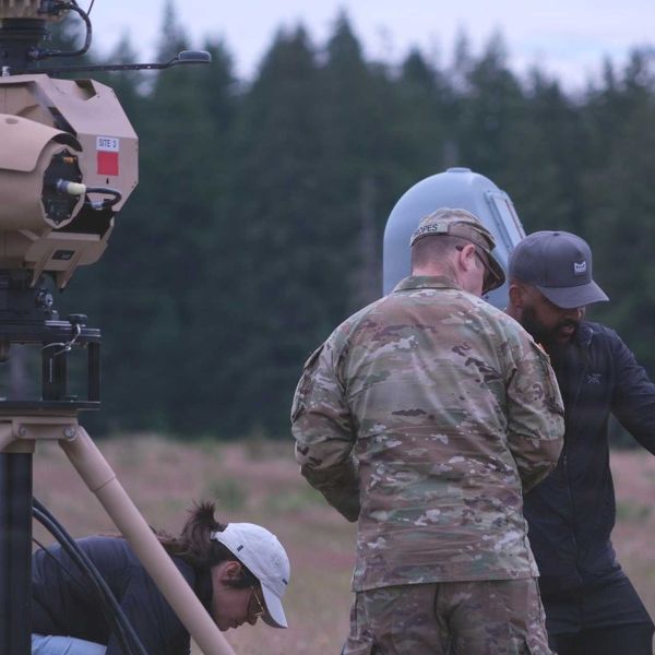 U.S. soldiers from the Washington National Guard's 10th Civil Support Team conduct field testing of Anduril Industries' Sentry counter-unmanned aircraft system during new equipment training at Camp Murray, Washington. The deployment evaluated the mobile system's ability to detect, identify and track unauthorized drones in support of homeland defense and critical infrastructure protection. (Picture source: U.S. Army)