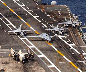 USS Theodore Roosevelt has become the U.S. Navy’s first fully operational and deployable MQ-25-capable aircraft carrier, marking a major step toward routine unmanned carrier aviation (Picture Source: U.S. Navy)