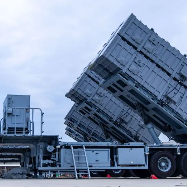 Taiwan Navy Coastal Operations Command deploys a mobile coastal missile launcher during the Han Kuang 42 exercise in August 2026. Units equipped with Hsiung Feng II and Hsiung Feng III anti-ship missiles conducted simulated joint strikes against enemy vessels in Taiwan's First Operational Zone. (Picture source: Taiwan Military News Agency)