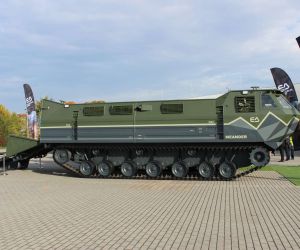 Excalibur Army has unveiled the Meander, a new Czech amphibious tracked vehicle designed to carry troops, equipment and military vehicles across difficult terrain and water obstacles (Picture Source: Army Recognition Group)