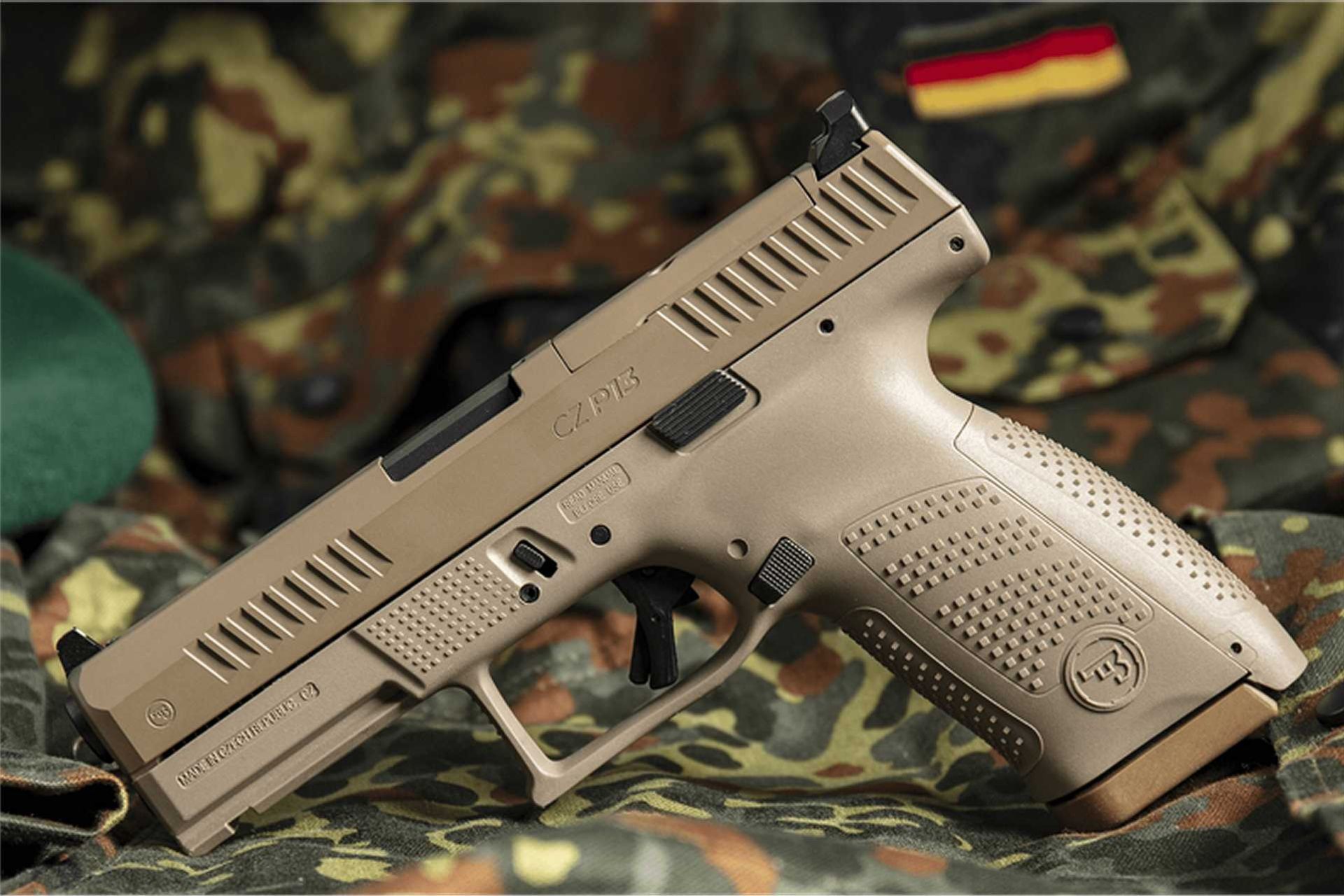 The Czech-made CZ P13 9x19 mm pistol, derived from the CZ P-10 C Optics Ready platform, has been selected as the new standard sidearm of the German Army.