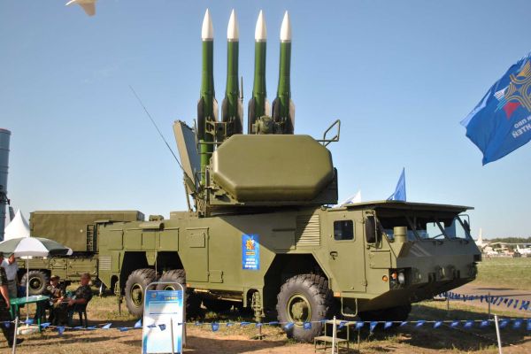 Buk-M2E 6x6 medium-range surface-to-air defense missile system Russia